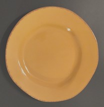 PIER 1 Elemental Earthenware Honey Gold Asymmetrical Shaped Dinner Plate 11.5&quot; - £10.80 GBP