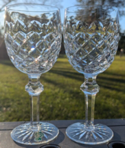 Waterford Powerscourt Water Goblet Wine Glass Set of 2  Goblets 7 5/8&quot; - £79.05 GBP