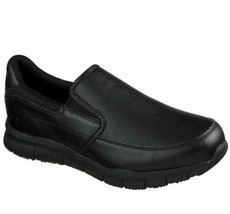 Skechers Men&#39;s 77157 Nampa Groton Memory Foam Slip On Resistant Shoes Size 8.5 - £32.08 GBP