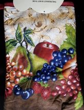 FRUIT theme OVEN MITT POTHOLDERS 3-pc Set Brown Red Grapes NEW image 4