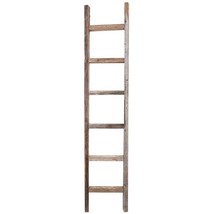 Decorative Ladder - Reclaimed Old Wooden Ladder 6 Foot Rustic Barn Wood - £59.93 GBP