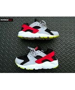 Nike Huarache Run Athletic Shoes Kids 7Y Gray Black Magenta Youth 654275... - £50.61 GBP