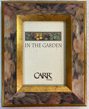 Carr Frames &quot;In the Garden&quot;, Gold and Rose colored wood frame, for 3&quot;x4.5&quot; photo - £19.82 GBP