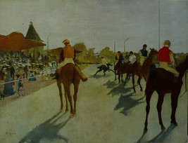 At The Race Course - Degas - Framed Picture 11&quot;x14&quot; - £25.97 GBP