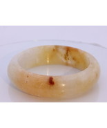58.4 mm Peachy White Orange Quartz Bangle Natural Stone Comfort Bracelet... - £29.89 GBP