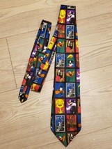 Vintage Looney Tunes Stamp Collection Tie 1997 US Postal Service Character Tie - £7.95 GBP