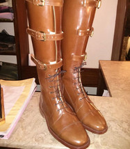 Leather Riding Boots, Equestrian Riding Boots, Handmade Riding Boots, En... - $489.99