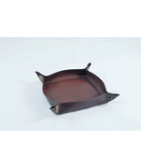Handmade Valet Tray Leather Valet Tray Leather Tray Brown Leather Valet ... - £26.90 GBP