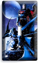 Batman Vs Superman Winter Snow Single Light Switch Wall Plate Cover Boy Room Art - £9.43 GBP