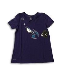 NWT New Charlotte Hornets Nike Dri-Fit Cotton Jordan Brand Women&#39;s Large Shirt - £18.49 GBP