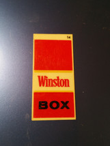 Vintage Winston BOX Vending Machine Label Tag #14 - 2.25&quot;x1&quot; - $24.99