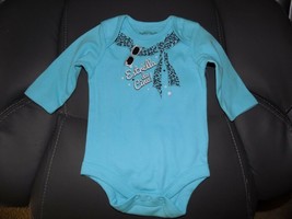 Estrella de Cine! (MOVIE STAR) Blue Long Sleeve Snap Tee Size 0/3 Months NEW - £11.73 GBP