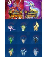 Any/ALL Ultra Shiny 6IV XXXL EV Trained Eeveelutions Pokemon Scarlet/Vio... - $2.93+