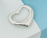 Tiffany Elsa Peretti Mini Small Open Heart Pendant Charm in Sterling Silver - £111.79 GBP