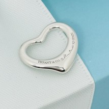 Tiffany Elsa Peretti Mini Small Open Heart Pendant Charm in Sterling Silver - £111.11 GBP