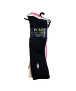 Polo Ralph Lauren Three Pack Girls Knee High Socks New Shoe Size 10-13 - £9.18 GBP