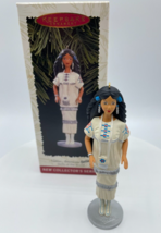 Native American Indian Barbie Doll Hallmark Keepsake Ornament 1996 Vintage - $4.74