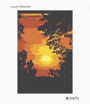 Pepita Needlepoint kit: Sunset Silhouette, 8&quot; x 12&quot; - $86.00+