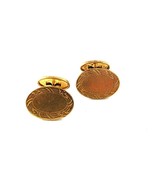 Edwardian / Deco Monogrammable Gold Tone Cufflinks 82016e - £11.98 GBP