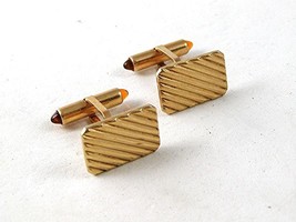 Vintage Classic Gold Tone Cufflinks By KREMENTZ 102616 - $40.49