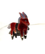 Mexican Sterling Silver Enameled Donkey / Burro Brooch by Margot  De Taxco - £360.50 GBP