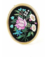 Vintage Gold Tone Micro Mosaic Flower Pendant By AVON 102416 - $18.99