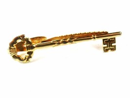 Vintage Goldtone Key Tie Clasp By HICKOK U.S.A. 42816 - £12.22 GBP
