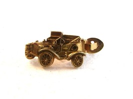 Vintage Gold Tone Jalopy Car Automobile Tie Clasp by Anson - $22.99