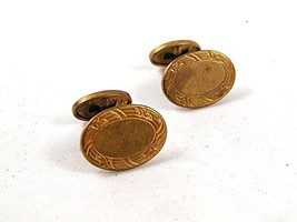 New Old Store Stock Edwardian / Victorian Gold Tone Cufflinks 92416h - $20.69
