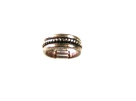 Vintage Silver Tone Band Ring Sz 6 1/2 Unbranded 53116 - £10.40 GBP