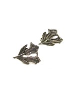 1940&#39;s - 50&#39;s Mexican Silver Flower Screw Back Earrings Earrings Unbrand... - £29.56 GBP