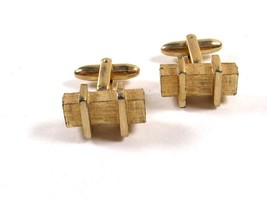 1960's Gold Tone  Cufflinks by HICKOK U.S.A.12415 - $20.69
