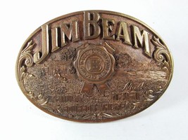 Jim Beam Sour Mash Kentucky Straight Bourbon Whiskey Belt Buckle USA 5316 - £15.70 GBP