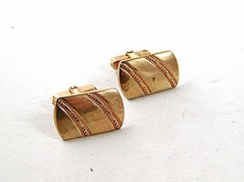 1960&#39;s Gold Tone Cufflinks By ANSON 93016 - £15.97 GBP