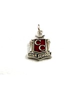 1960&#39;s C. C. High School Red Enameled Charm 61314 - £10.38 GBP