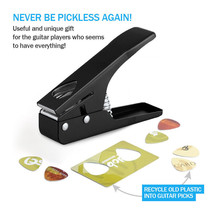 Diy Guitar Pick Punch Maker Hole Punch Plastic Card Cutter Machine &amp; Cut... - £32.38 GBP