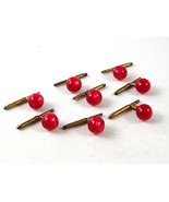 1950&#39;s - 60&#39;s Eight (8) Pink Shirt Studs / Cufflinks 9916 - £13.58 GBP