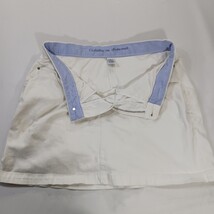 Croft & Barrow RN#73277 Women's White Cotton Mini Stretch Denim Skort Size 12 image 12