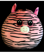 TY Zebra plush Zoey pink &amp; black squish-a-boo - £9.29 GBP