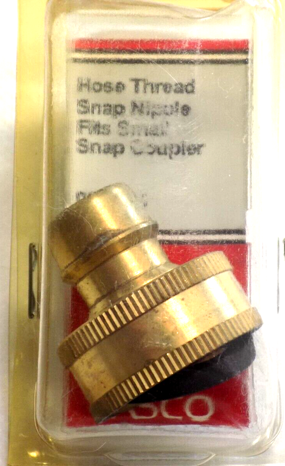Primary image for Hose Thread Snap Nipple - Fits Small Snap Coupler -Lasco -  MPN - 09-1811 -Brass