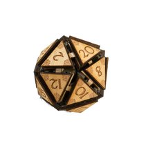 Crafts - 20 Sided Dice - Art Kit - RAW Wood 1.5&quot;x1.5&quot; (Includes 1 die only) - £15.65 GBP