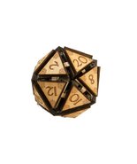 Crafts - 20 Sided Dice - Art Kit - RAW Wood 1.5&quot;x1.5&quot; (Includes 1 die only) - £15.47 GBP