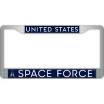 Patriotic United States Space Force License Plate Frame (6&quot;x12&quot;) - £17.59 GBP