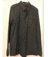 BLACK Long Sleeve striped shirt Men&#39;s size XXL Ships N 24h - $533.28 MXN