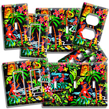 Hawaiian Dancing Girls Flowers Palm Trees Light Switch Outlet Room Hi Home Decor - £13.66 GBP+