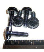 5 CROWN oem Audio RACK SCREWS 10-32 x .75 threaded w/ Washer amp BLACK 1... - $16.79