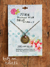 Kelly Rae Roberts Birthday Wish Birthstone Necklace - June - Shine Brightly - £15.76 GBP