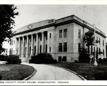 Daviess Contea Tribunale Casa Washington Indiana IN Unp Wb Cartolina T17 - $7.13