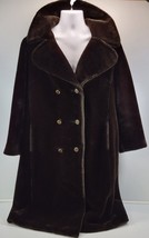 AP) Vintage Mob Wife Era Beautation Lou Nierenberg Creation Women Brown Fur Coat - £92.54 GBP