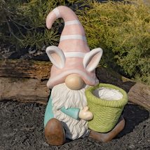 Zaer Ltd. 20&quot; Tall Spring Easter Garden Gnome in Assorted Styles (Braide... - £107.87 GBP+